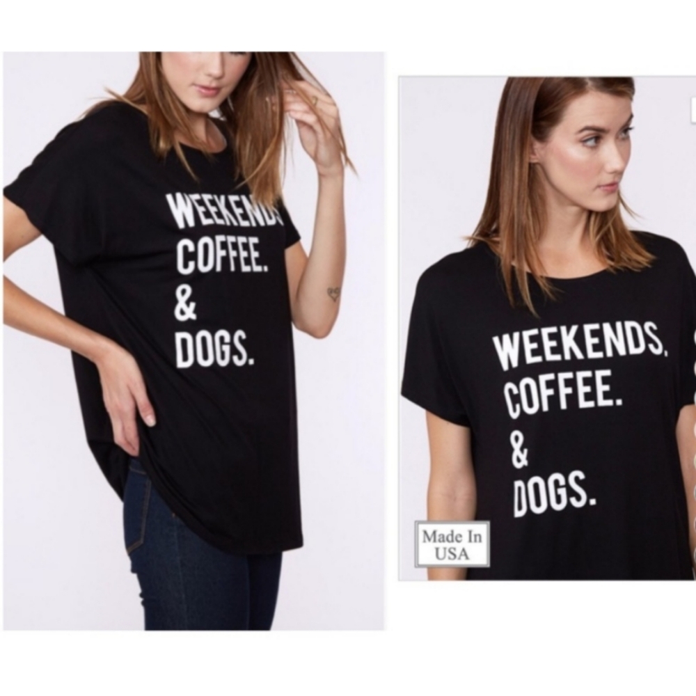 SALE! HP! 💎NEW! Weekend Graphic Tee sz L - Picture 2 of 2